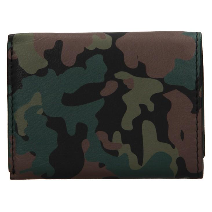 Unisex mini peněženka kožená Army zeleno-černá od firmy LAGEN