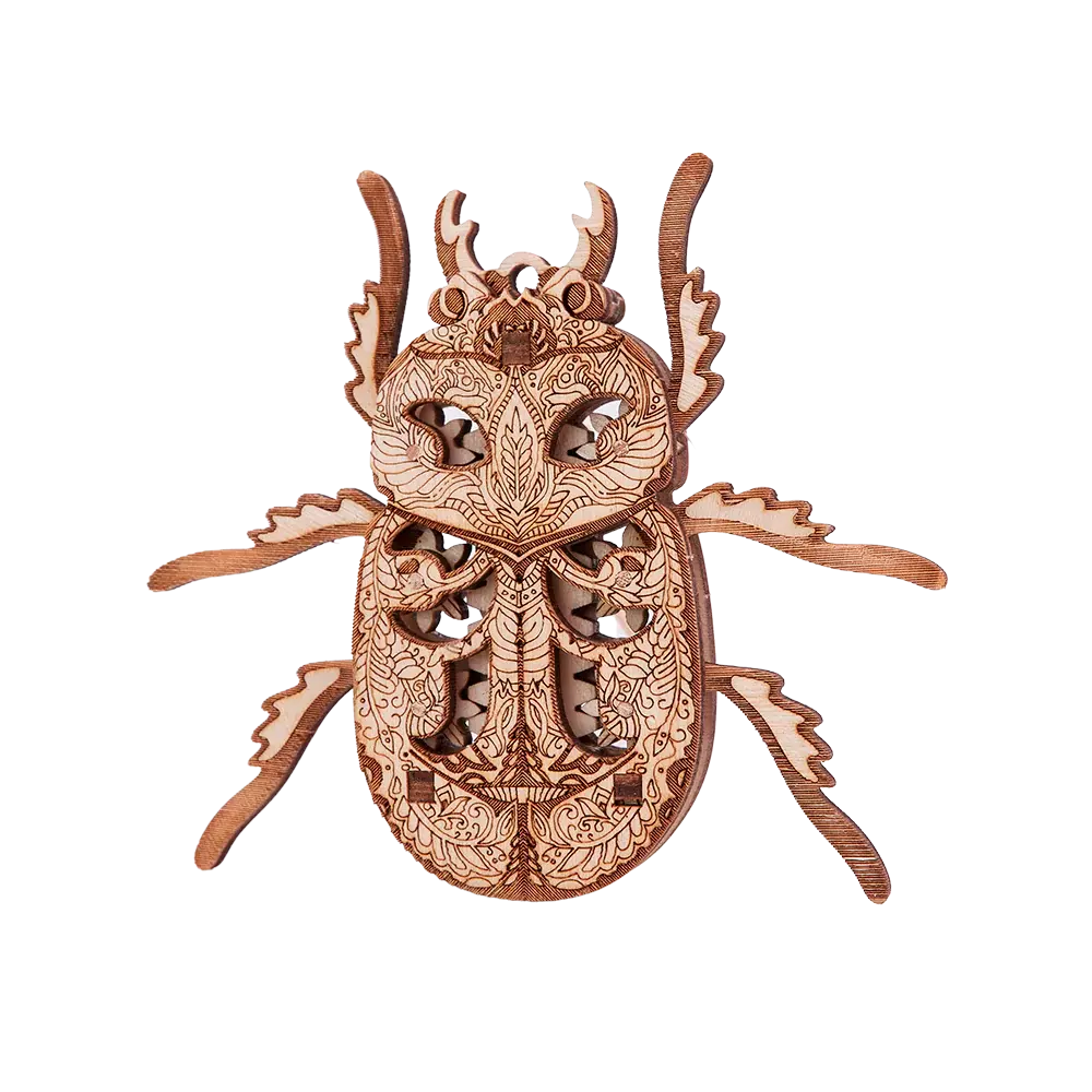 Wood Trick "Brouk" - "Beetle" - 3D dřevěné mechanické puzzle