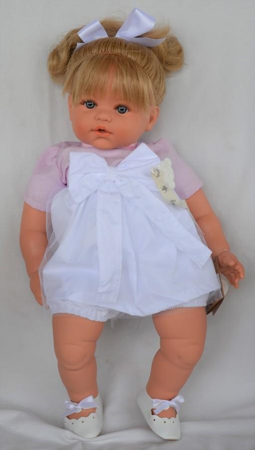 Susi - holčička v růžovo-bílých šatech od firmy Lamagik ze Španělska