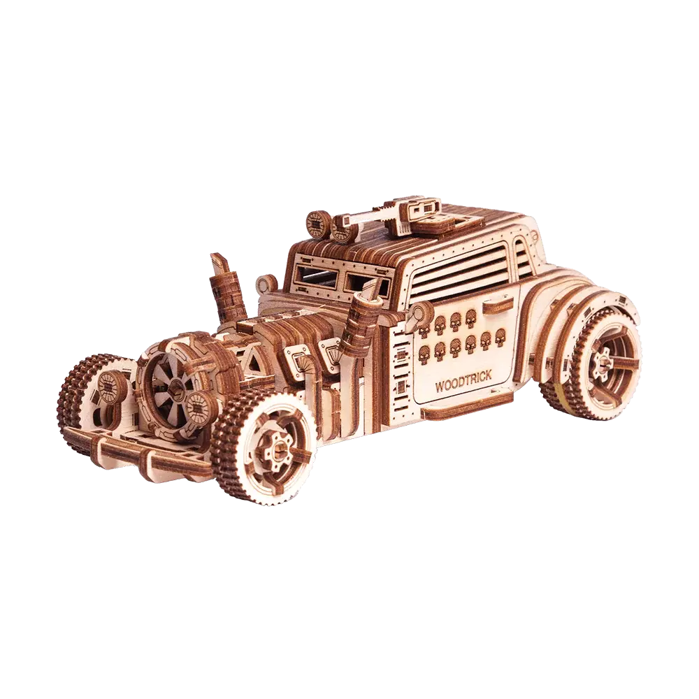 Wood Trick "Apokalyptické auto" - 3D dřevěné mechanické puzzle