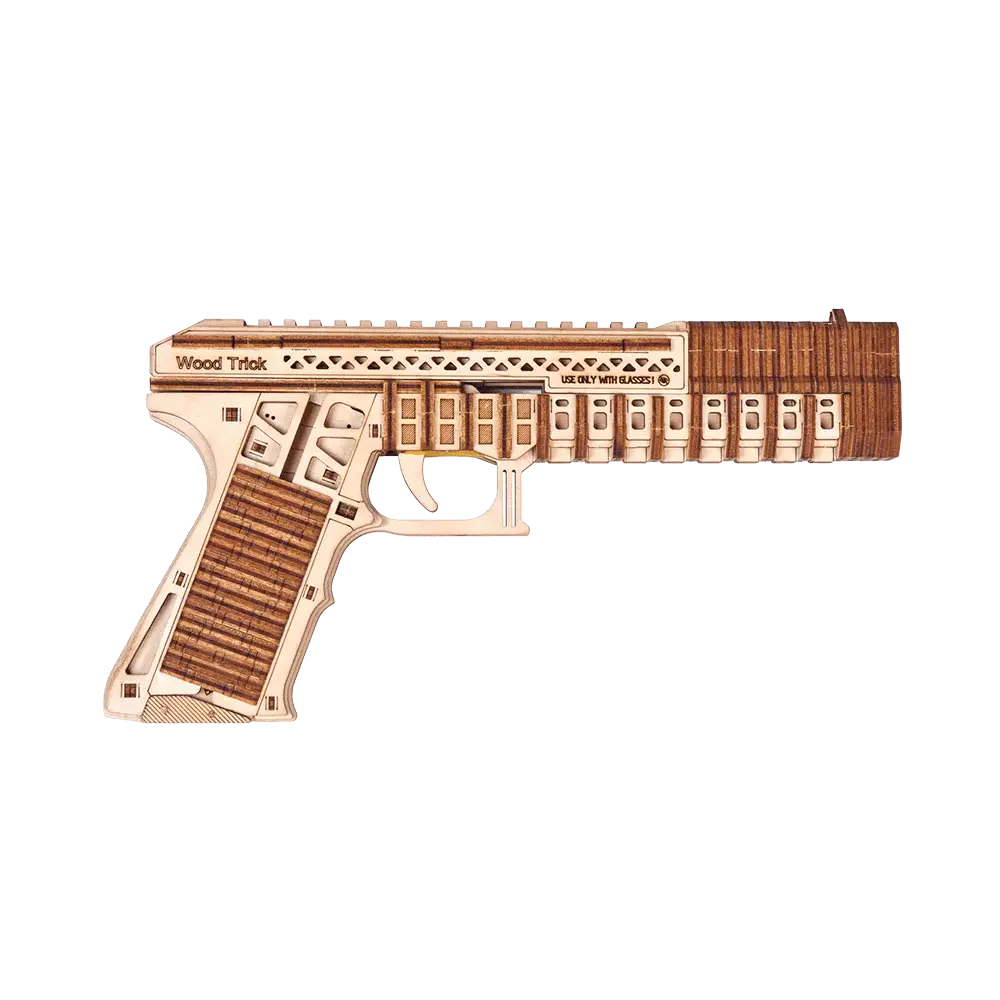 Wood Trick "Obranná zbraň" - 3D dřevěné mechanické puzzle 