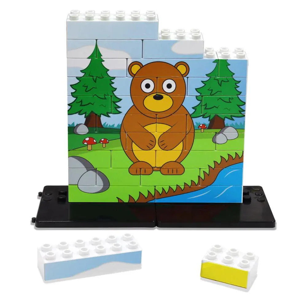 Medvěd - Vertikální puzzle