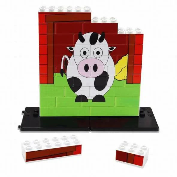 Kráva - Vertikální puzzle