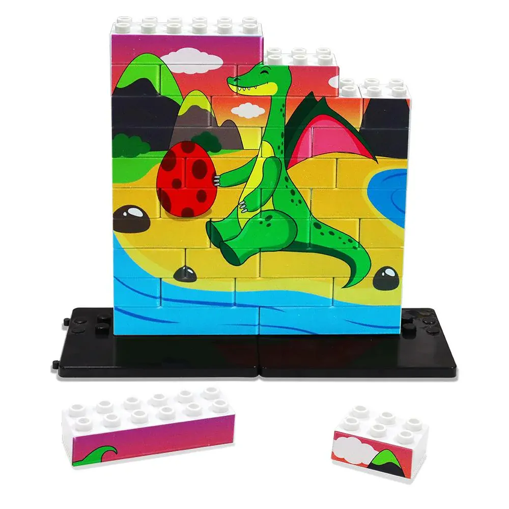 Zelený drak - Vertikální puzzle