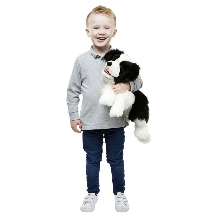 Maňásek na ruku - hravá štěňata - Border collie