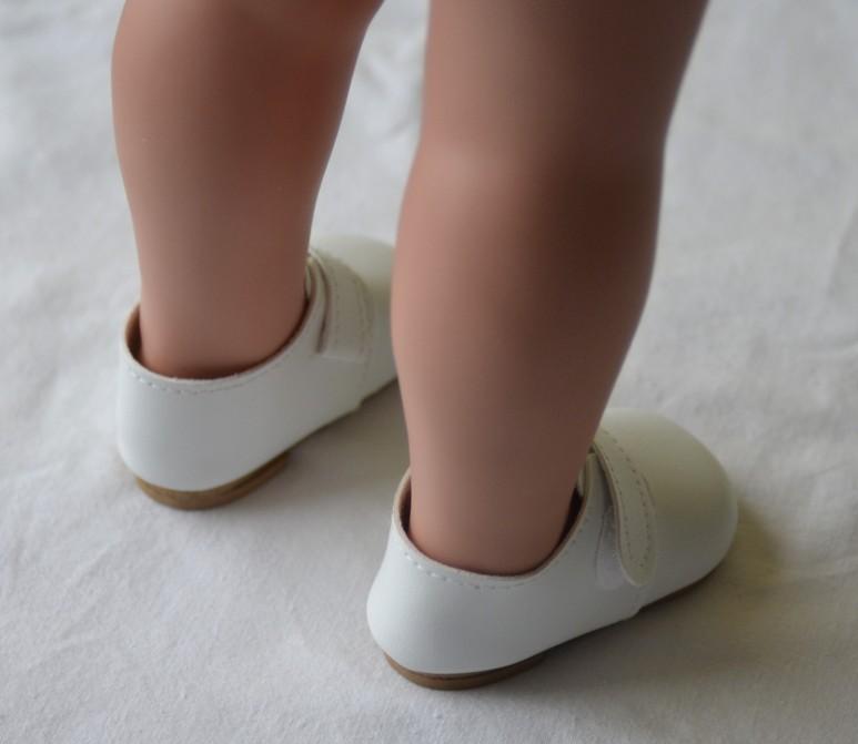 Nízké bílé boty na suchý zip