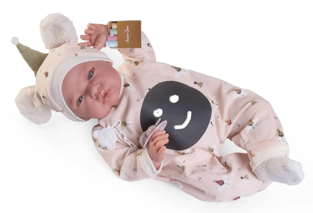 Realistické miminko - holčička s plochou-tabulkou pro vyjádření emoce od Antonio Juan