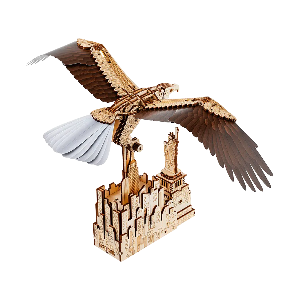 Wood Trick "Orel svobody" - 3D dřevěné mechanické puzzle