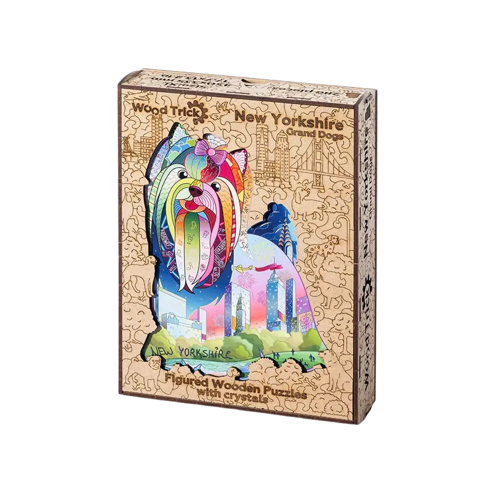 Wood Trick "Jorkšír" - Pestrobarevné dřevěné puzzle