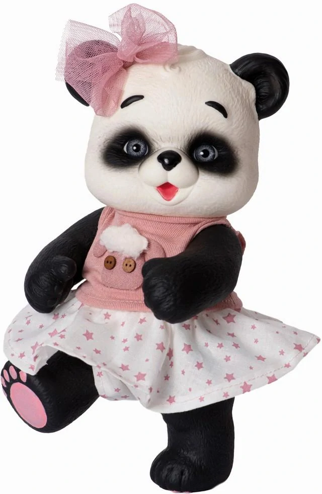 Medvídek panda Rebeca v halence s kapucou od RosaToys