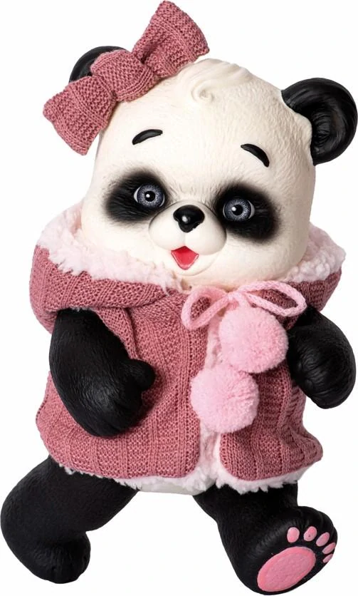 Medvídek panda Rebeca v tmavě růžové vestě  od RosaToys