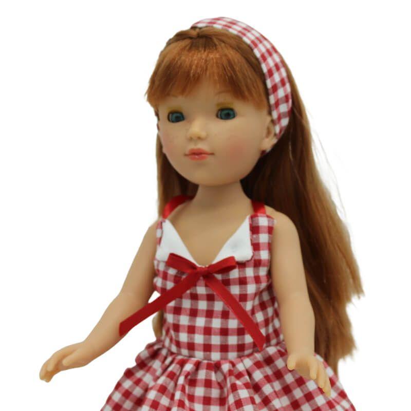 Panenka Pepa´s v kostičkovaných šatech od firmy Folk Artesanía