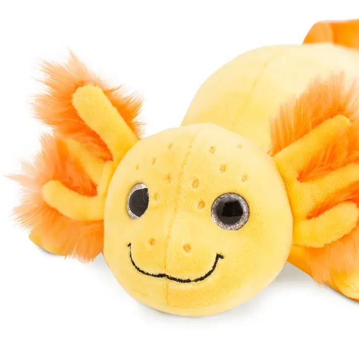 Orange Toys – malý žlutý plyšový axolotl