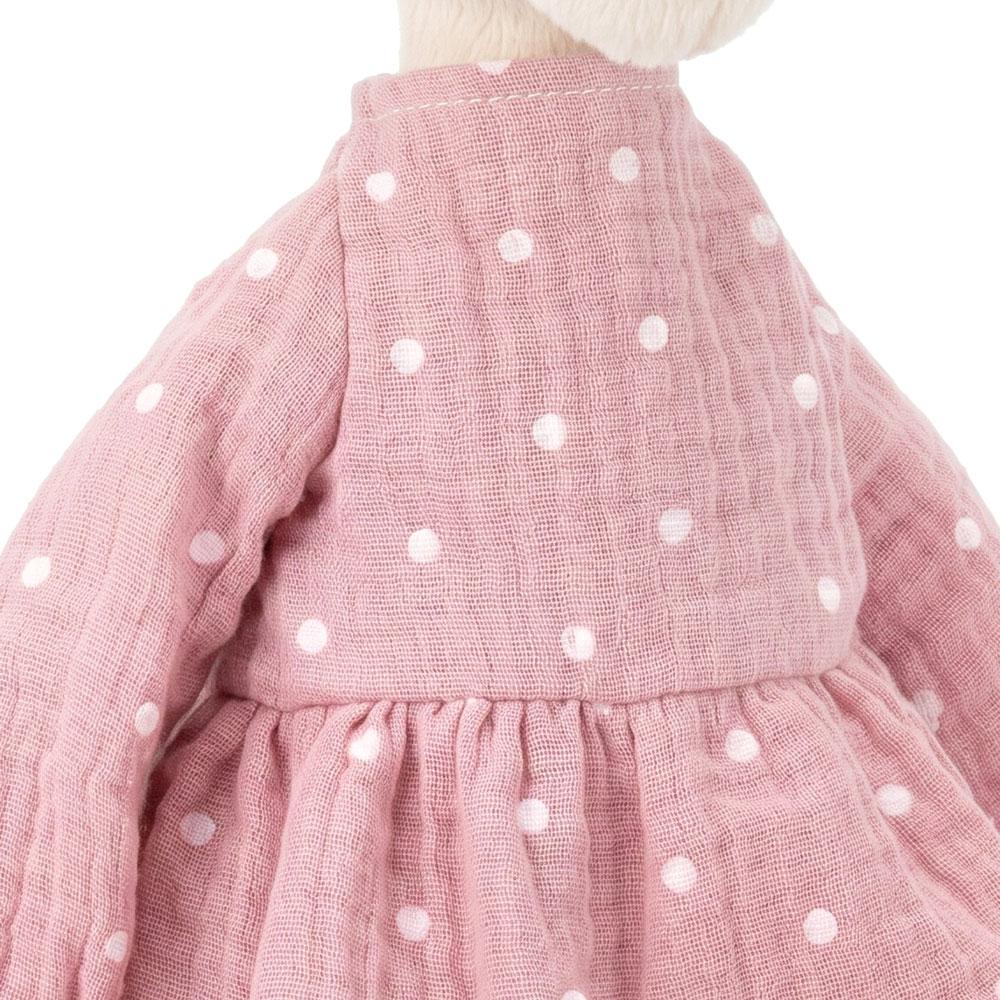 Orange Toys – plyšová koza Greta v růžových šatech s puntíky 20 cm