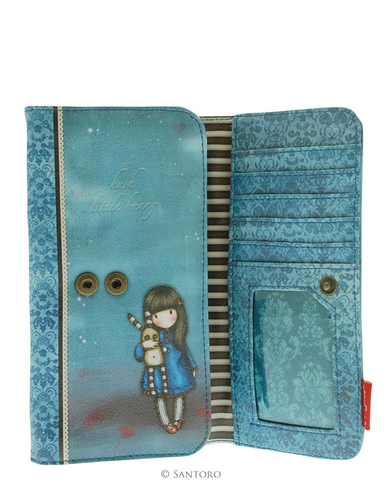 Dlouhá  peněženka  Hush Little Bunny od firmy SANTORO London Gorjuss