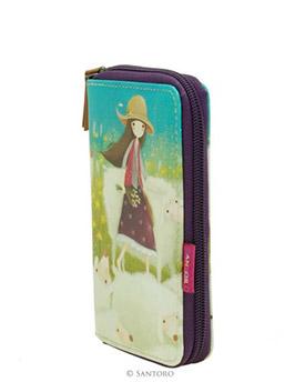 Peněženka na zip Buttercup Meadow od firmy SANTORO Kori Kumi