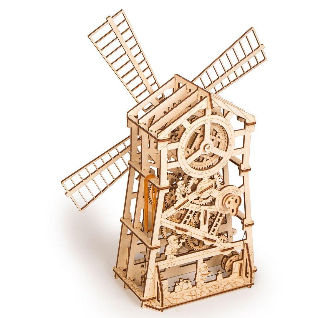 Wood Trick "Větrný mlýn" - 3D dřevěné mechanické puzzle