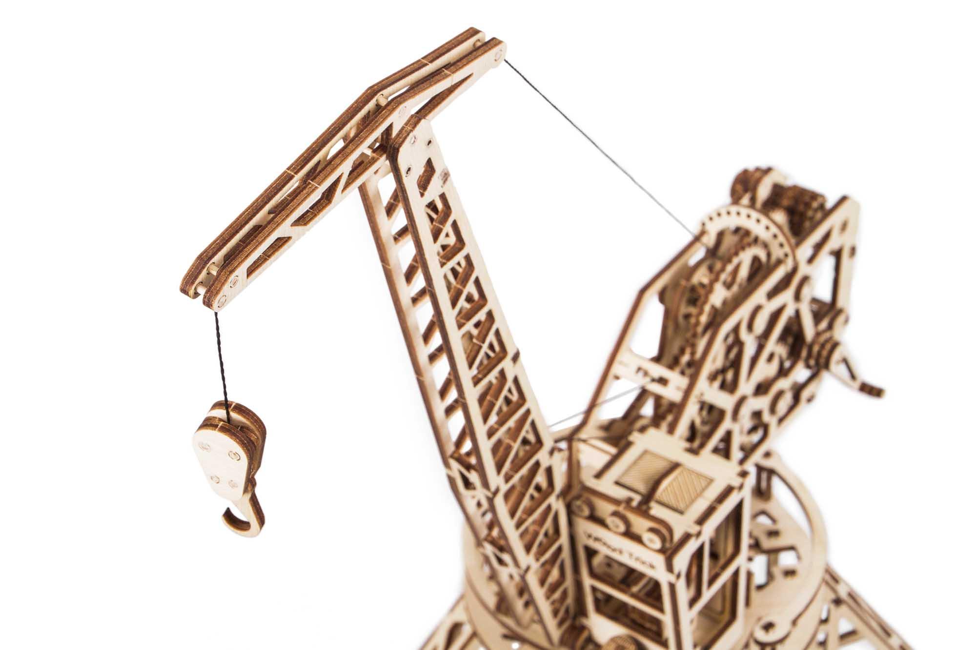 Wood Trick "Jeřáb s kontejnerem" - 3D dřevěné mechanické puzzle
