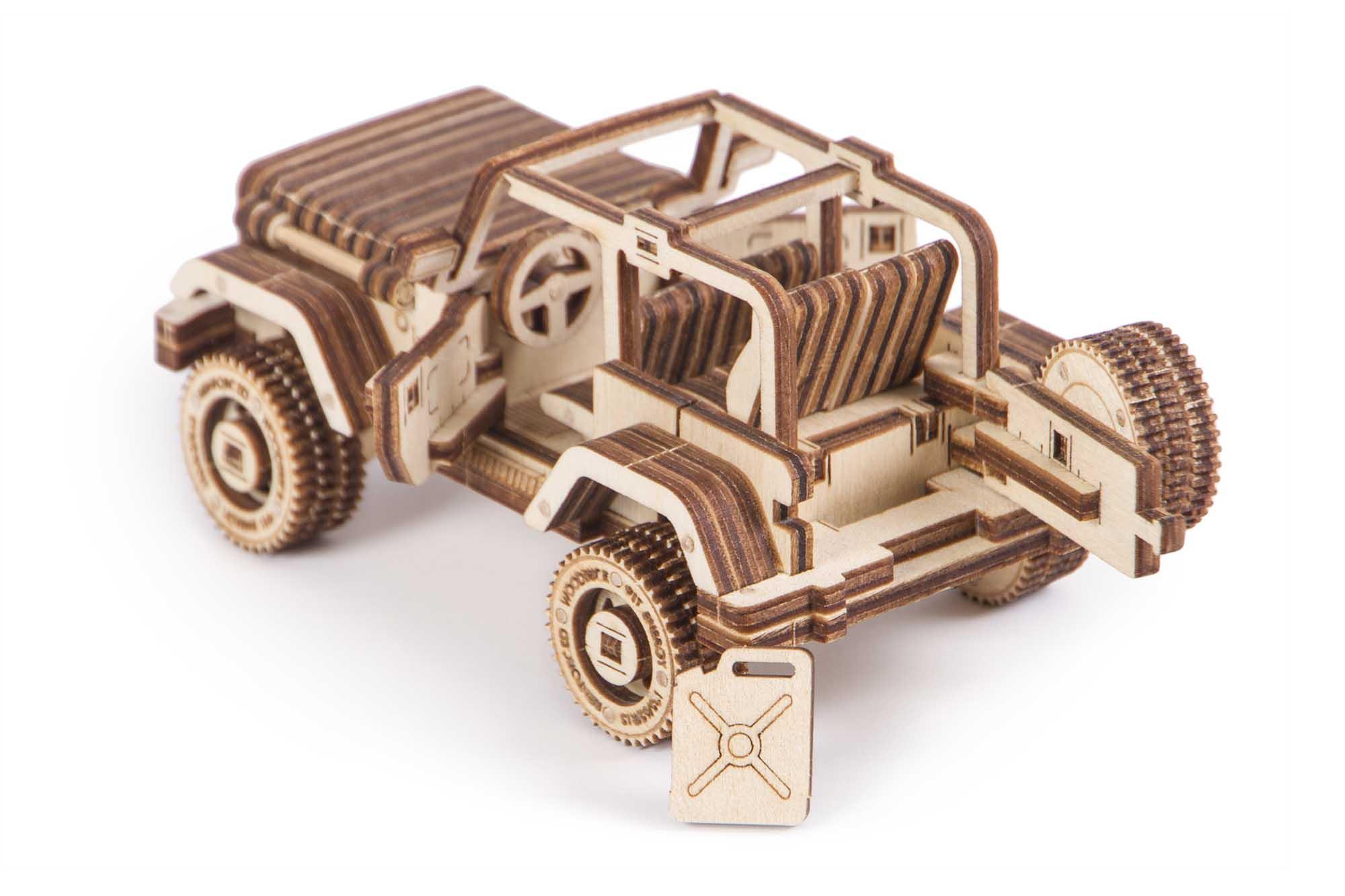 Wood Trick "Safari auto" - 3D dřevěné mechanické puzzle