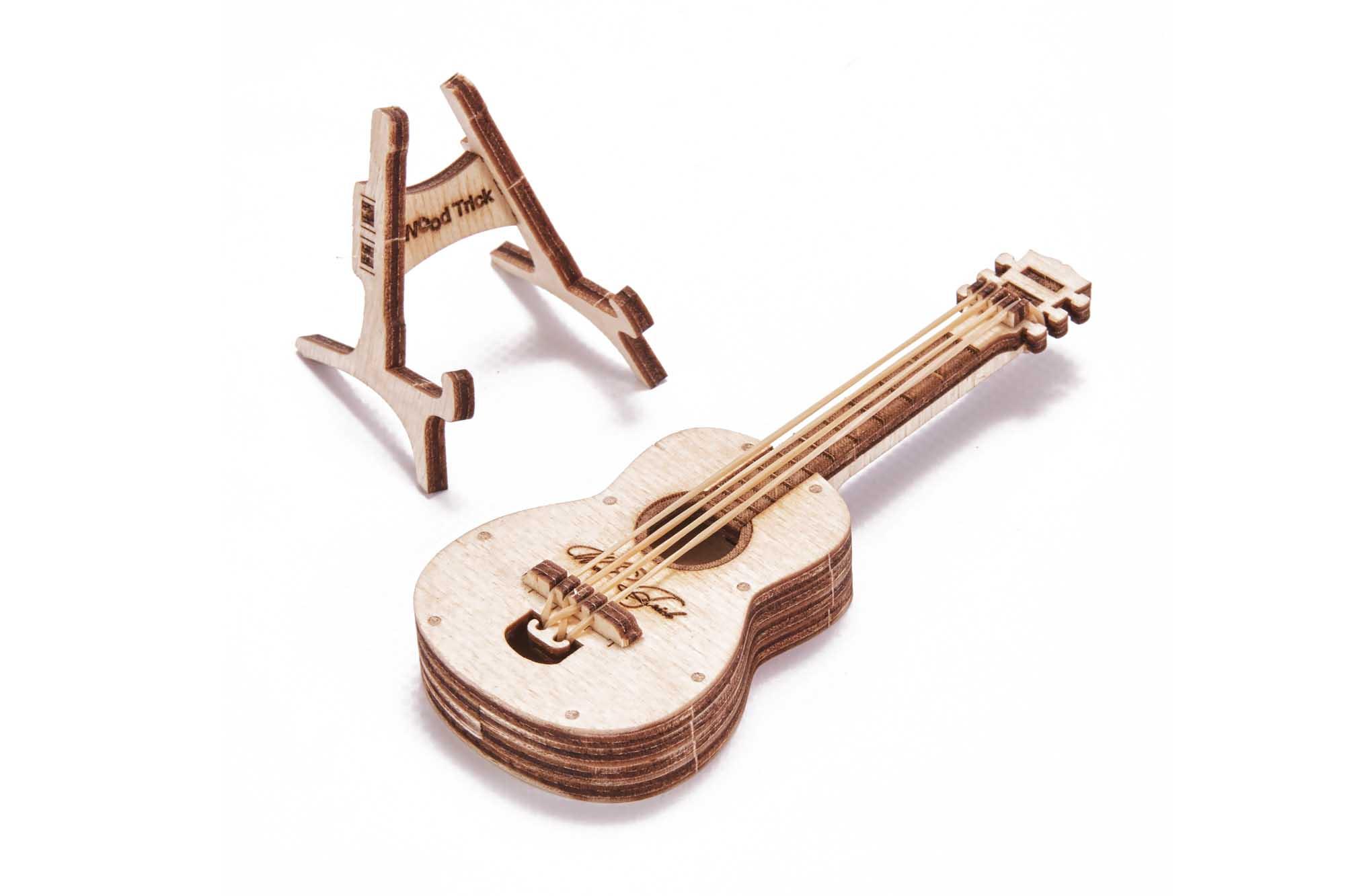 Wood Trick  "Kytara" - "Woodik Guitar" - 3D dřevěné mechanické puzzle 