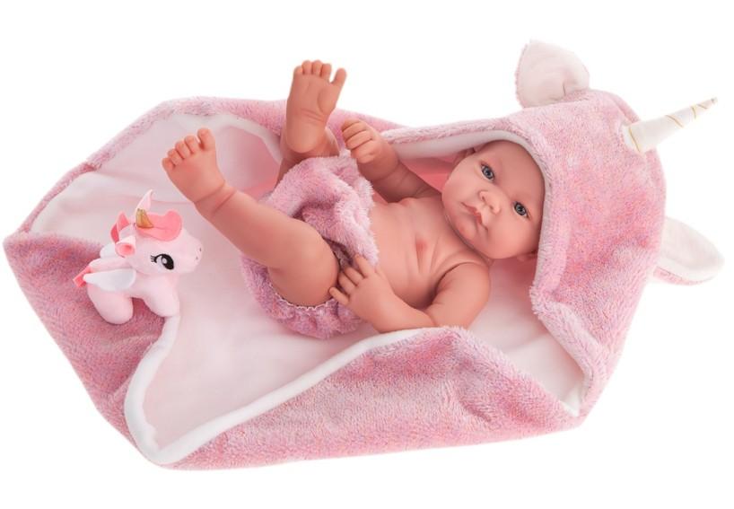Realistické miminko - holčička Nica s jednorožcem od Antonio Juan