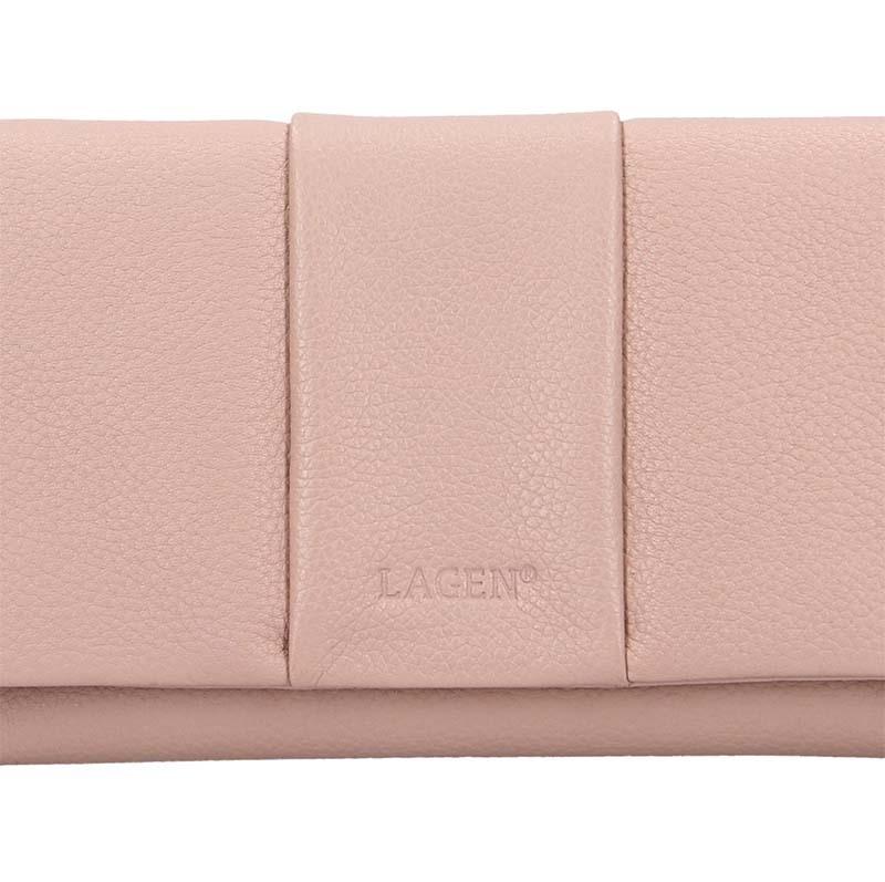 Dámská béžová kožená peněženka - LAGEN