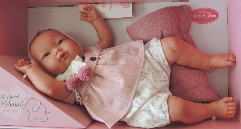 Reborn miminko - Můj první reborn Alexandra na dečce od Antonio Juan