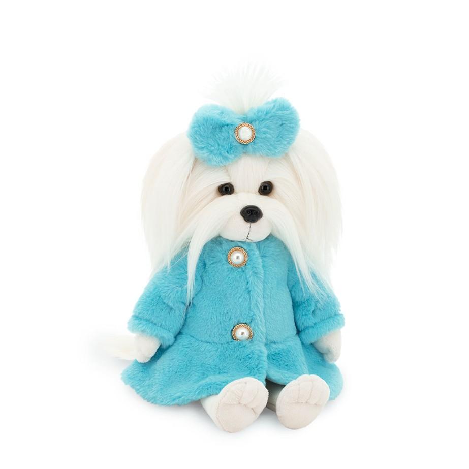 Mimi s kostřičkou ve světle modrém huňatém kabátku - maltézská slečna od firmy ORANGE TOYS