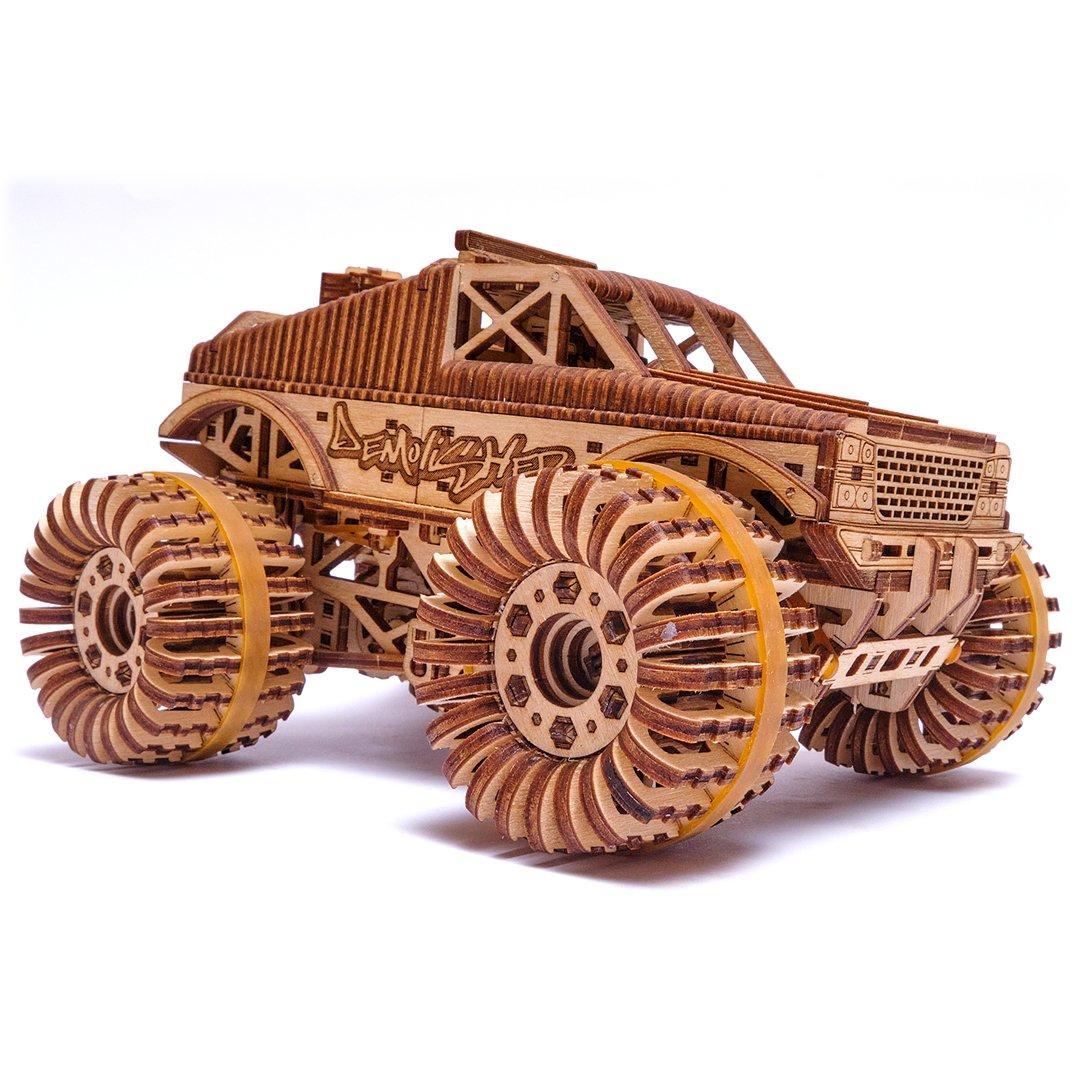 Wood Trick "Monster Truck" - 3D dřevěné mechanické puzzle