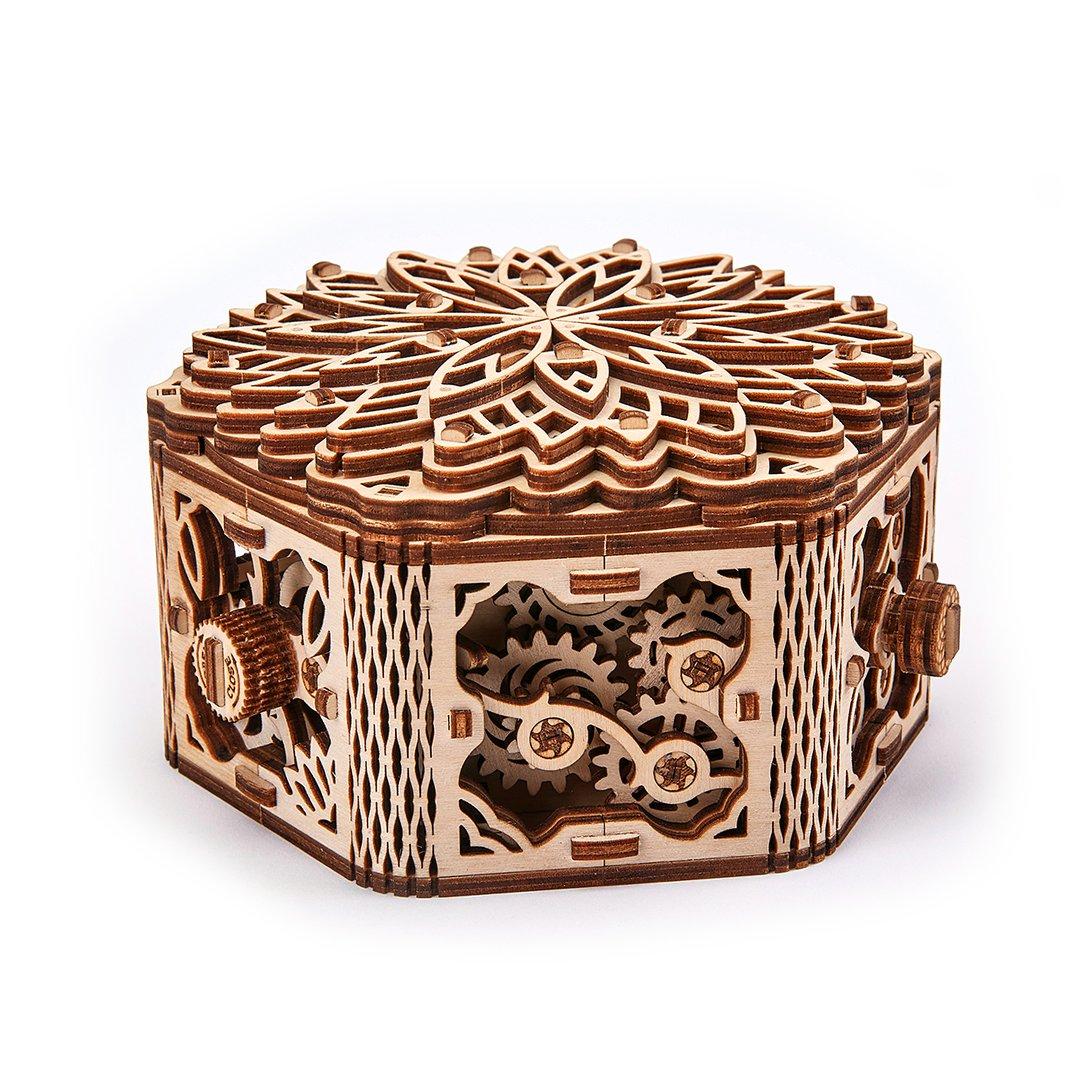 Wood Trick "Tajemný květ" - 3D dřevěné mechanické puzzle