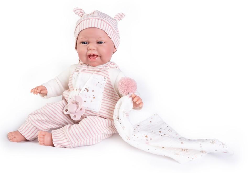 Realistické miminko Antonio Juan - holčička Clara s usínáčkem