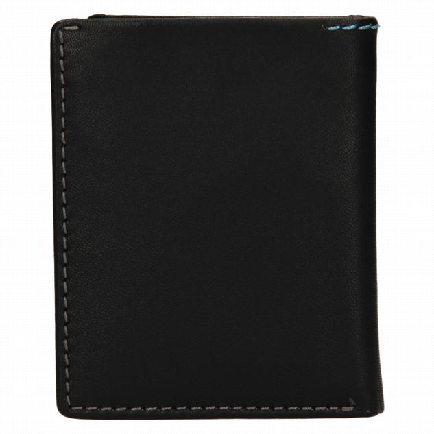 Černé kožené pouzdro na karty - LAGEN