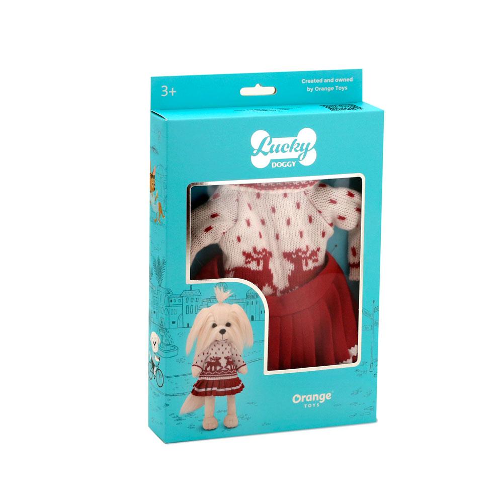 Obleček pro pejsky Lucky Doggy - sada "Pletený obleček s norskými vzory" od firmy ORANGE TOYS