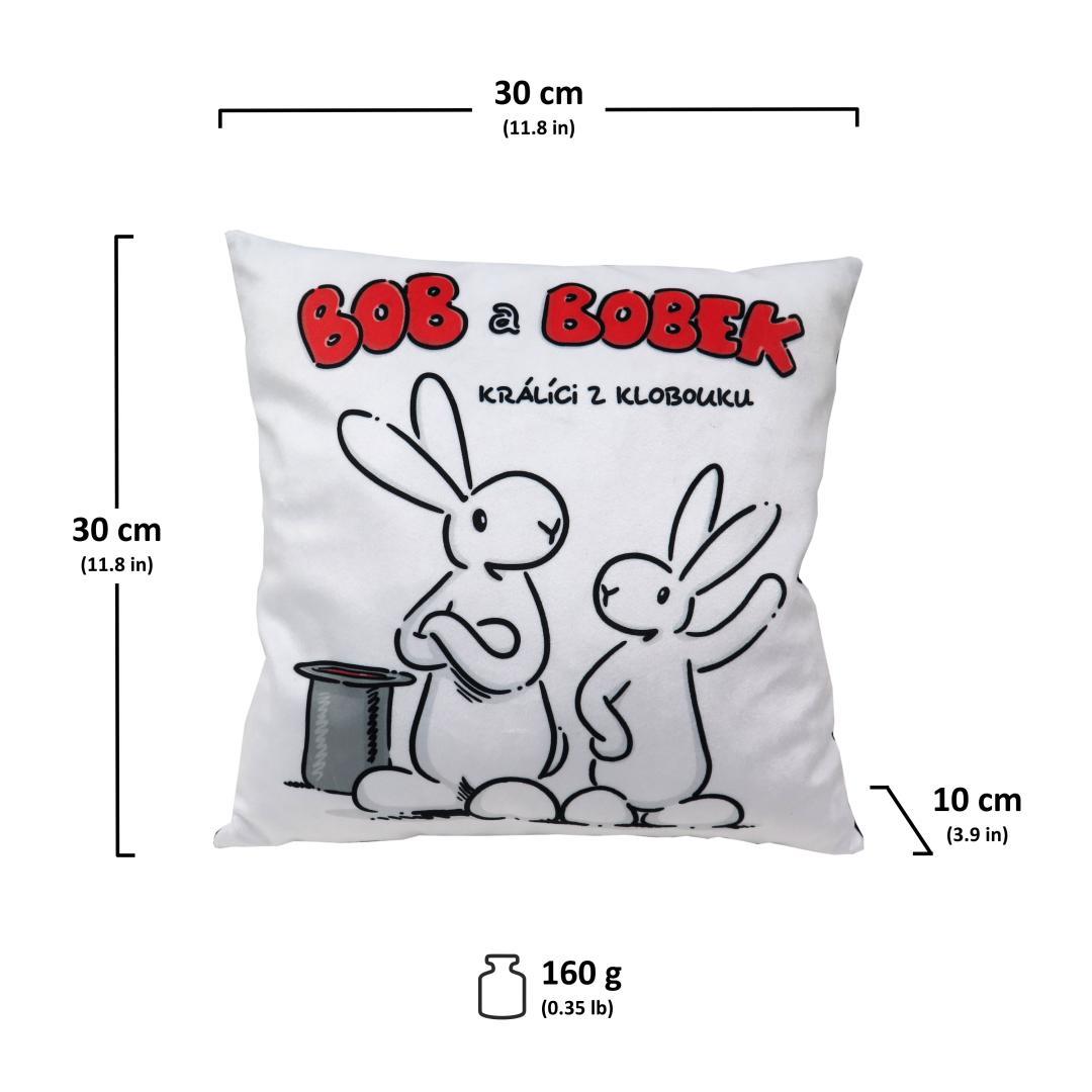 Polštářek - Bob a Bobek, bílý od firmy MÚ Brno