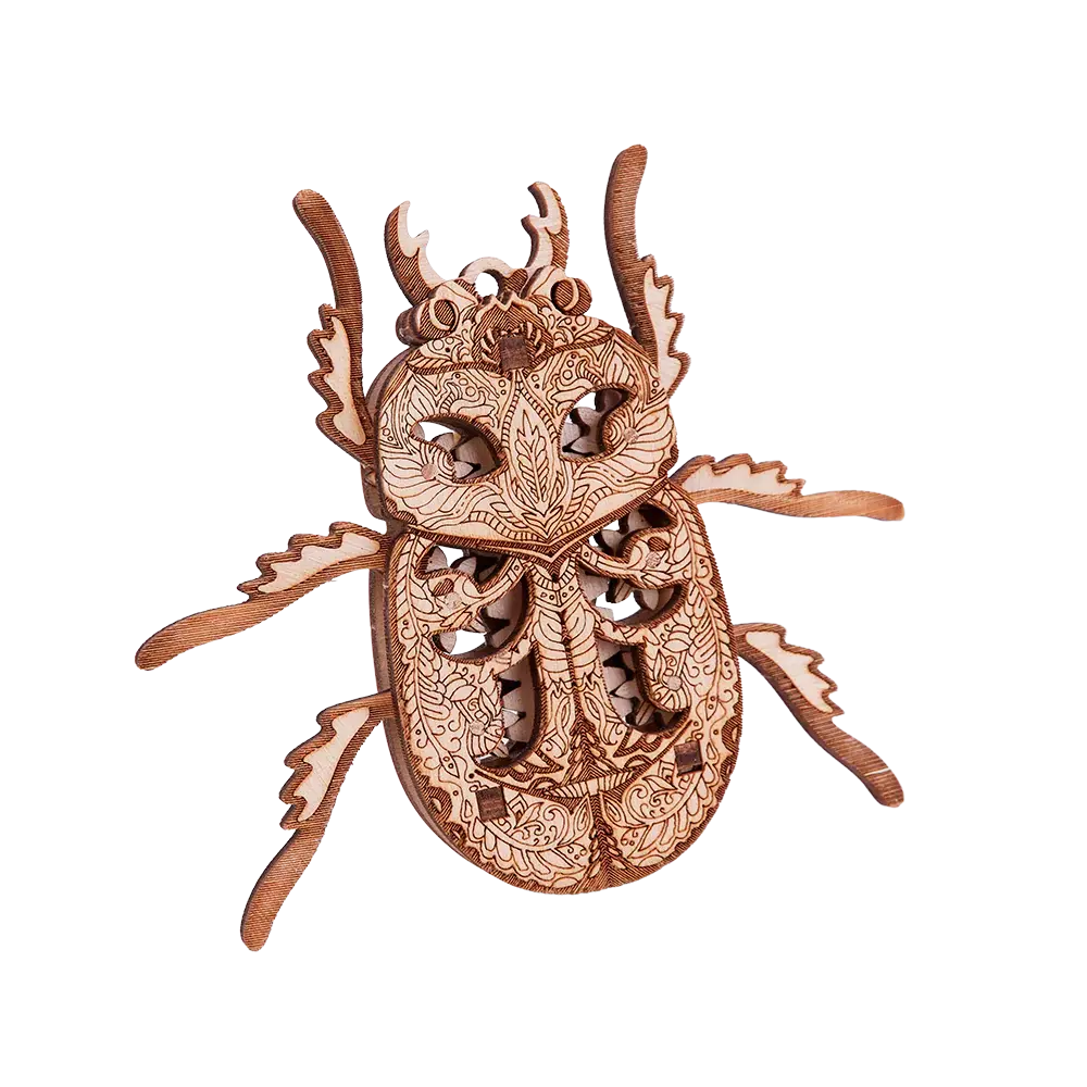 Wood Trick "Brouk" - "Beetle" - 3D dřevěné mechanické puzzle