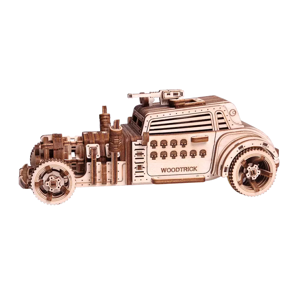 Wood Trick "Apokalyptické auto" - 3D dřevěné mechanické puzzle