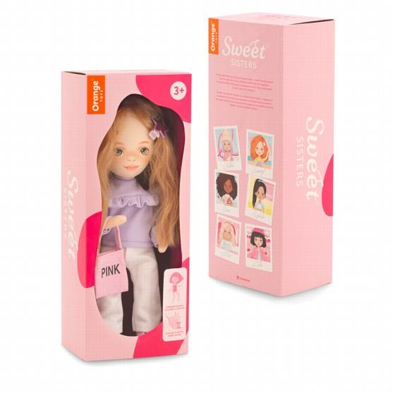 Panenka Sunny ve fialovém svetru od firmy ORANGE TOYS