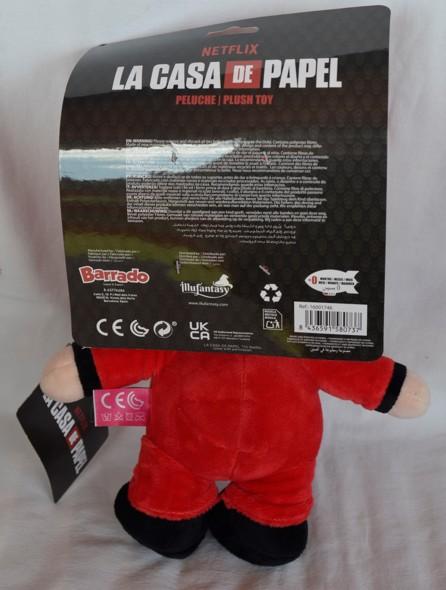 Postava s Dalího maskou - plyšová postavička ze seriálu Papírový dům