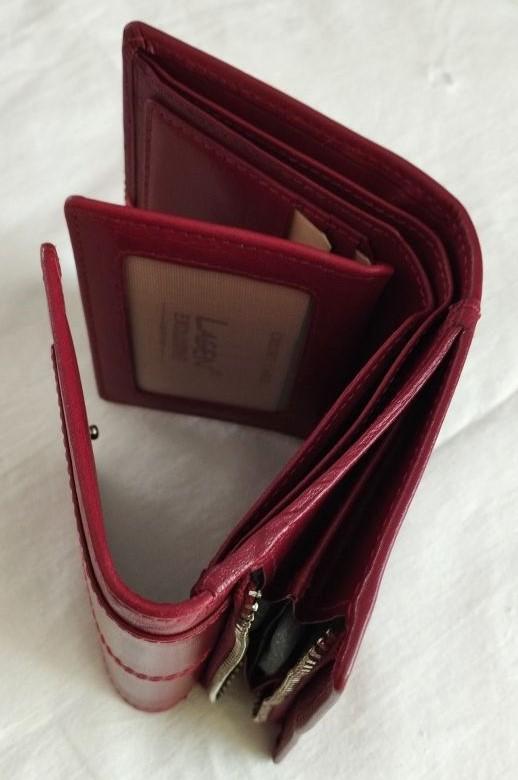 Dámská červená kožená peněženka - LAGEN