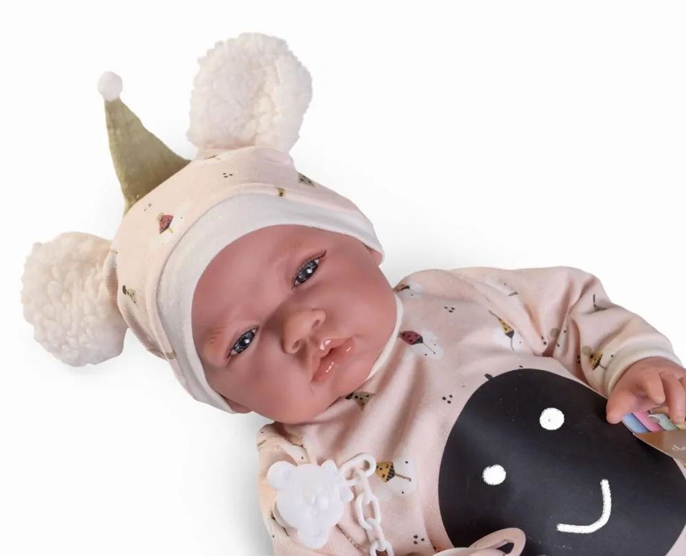 Realistické miminko - holčička s plochou-tabulkou pro vyjádření emoce od Antonio Juan