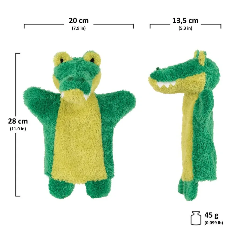 Maňásek na ruku -  Krokodýl od MÚ Brno