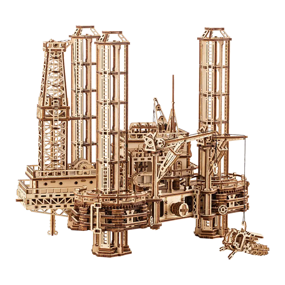 Wood Trick  "Vrtná plošina" - 3D dřevěné mechanické puzzle 