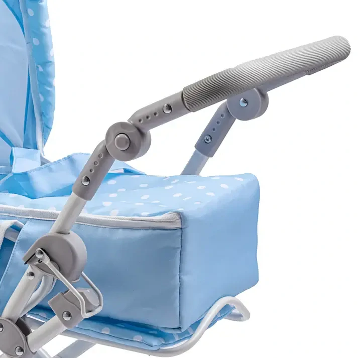 Modrý kočárek 2v1 od firmy Berenguer ze Španělska