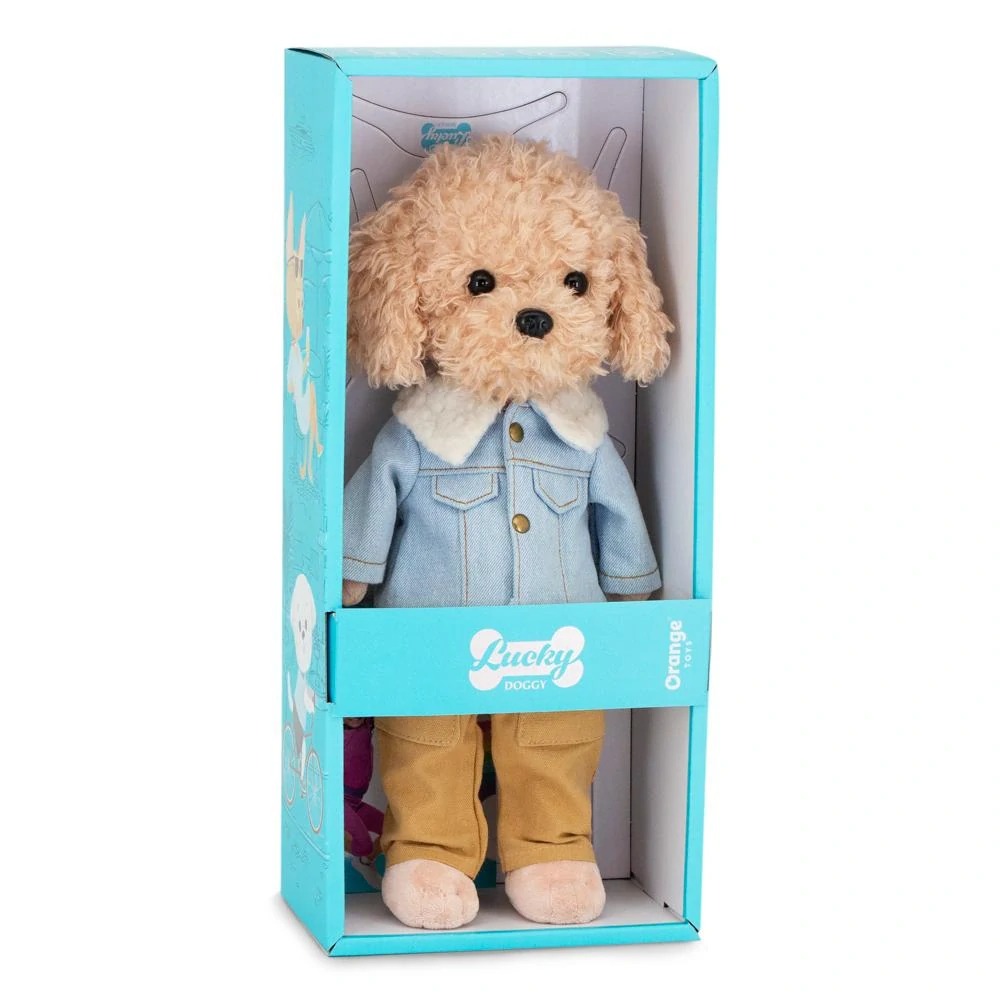 Sammy s kostřičkou v modrém kabátku - pudl od firmy ORANGE TOYS