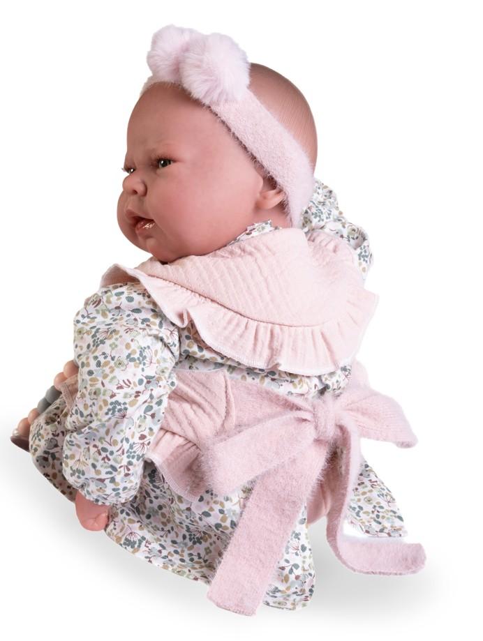 Reborn miminko - Sweet Reborn Lea s růžovým bryndáčkem od Antonio Juan ze Španělska