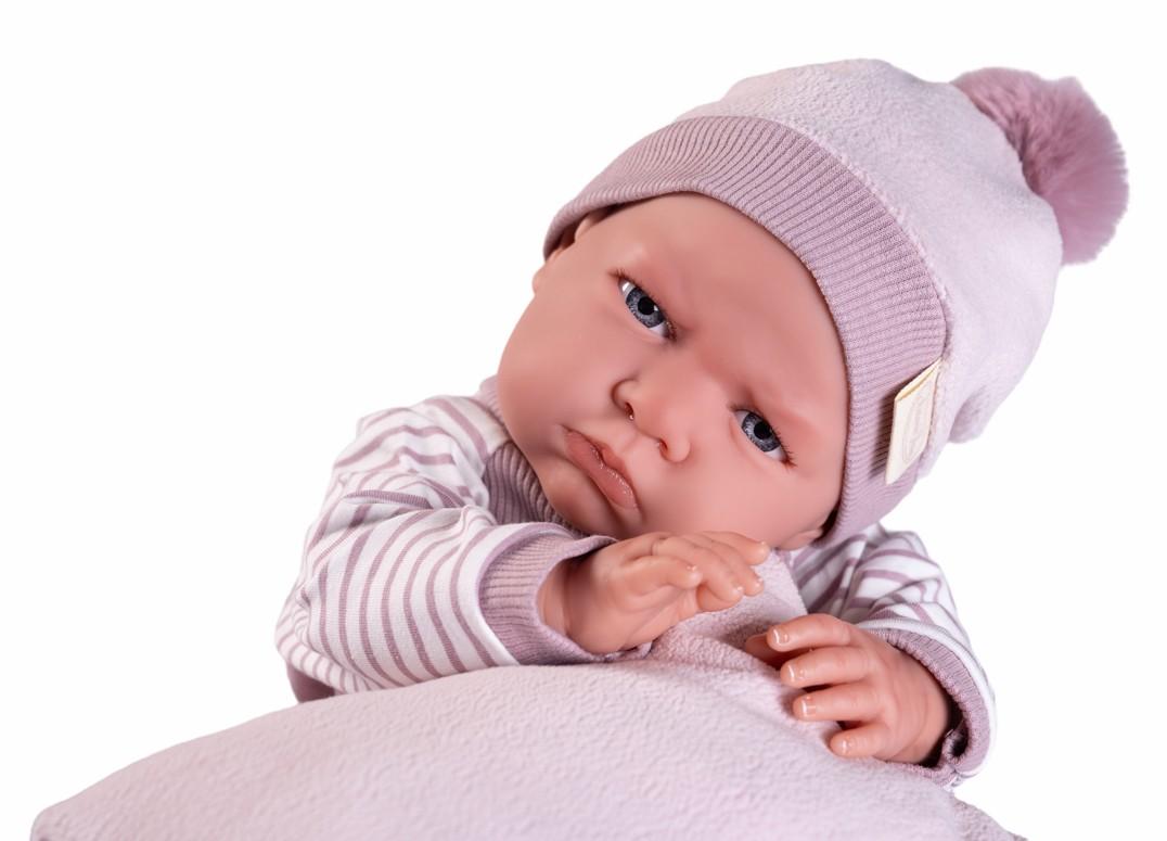 Miminko - Můj první reborn Berta v pyžámku na polštářku od Antonio Juan