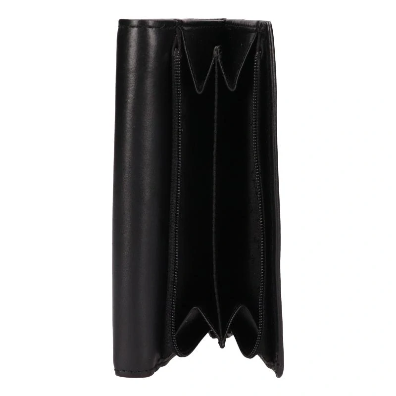 Dámská černá kožená peněženka - LAGEN