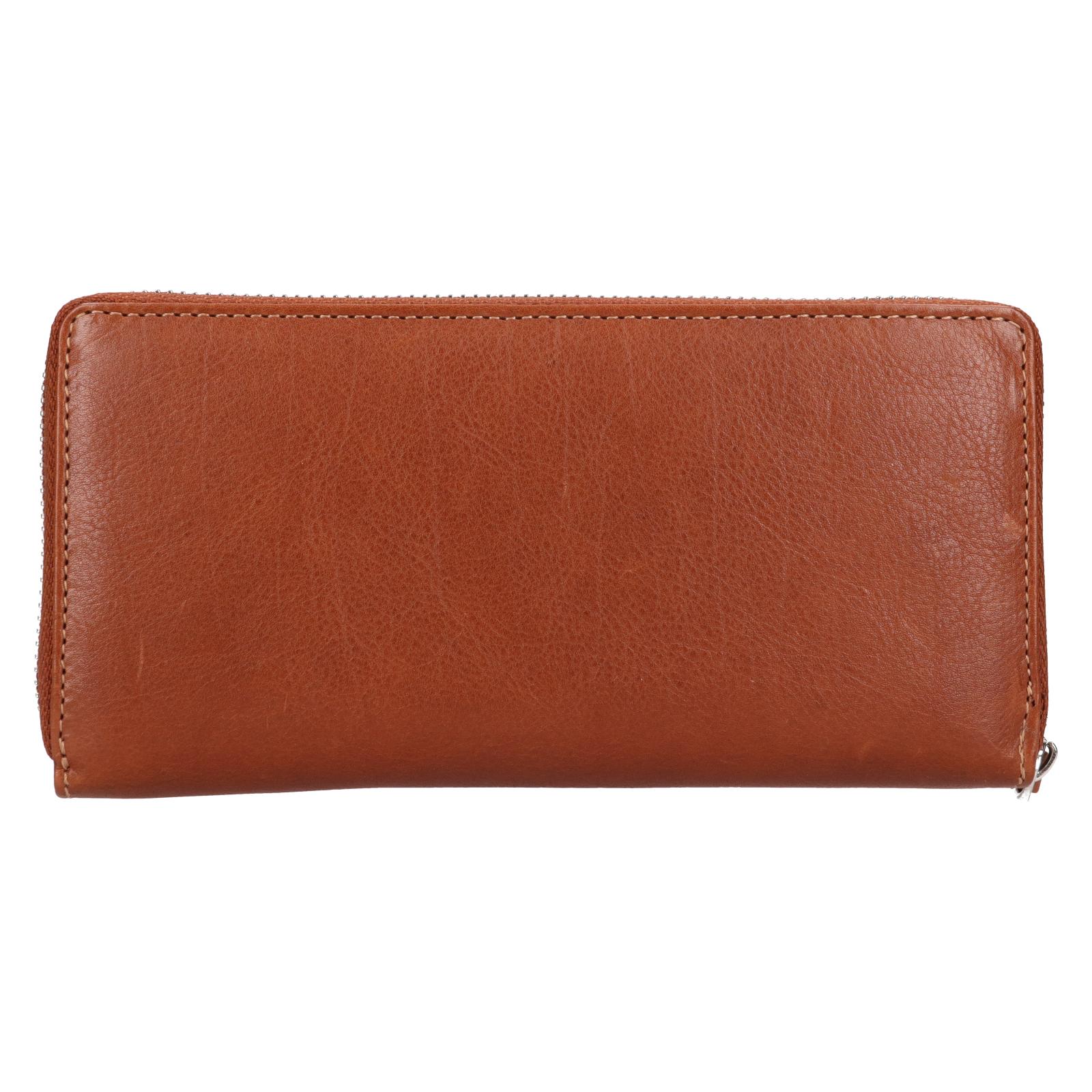 Dámská černo-hnědá kožená peněženka - LAGEN