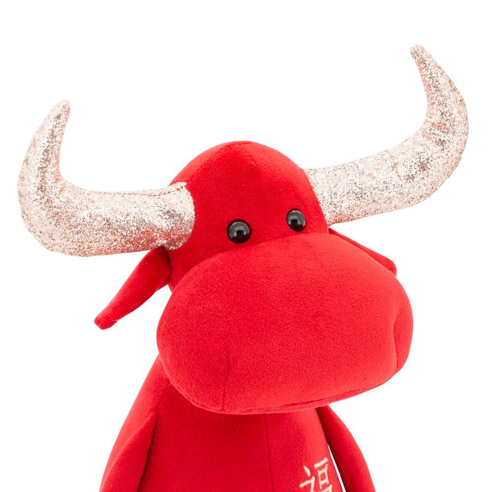 Orange Toys – červený plyšový býček Fortune