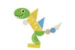 DETOA - magnetické puzzle DINO 